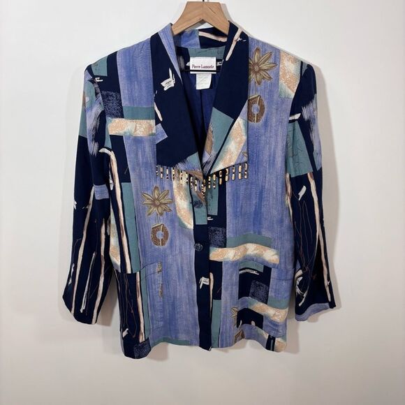 Pierre Lamonte Vintage Blazer Art To Wear Size 12 - Picture 1 of 16